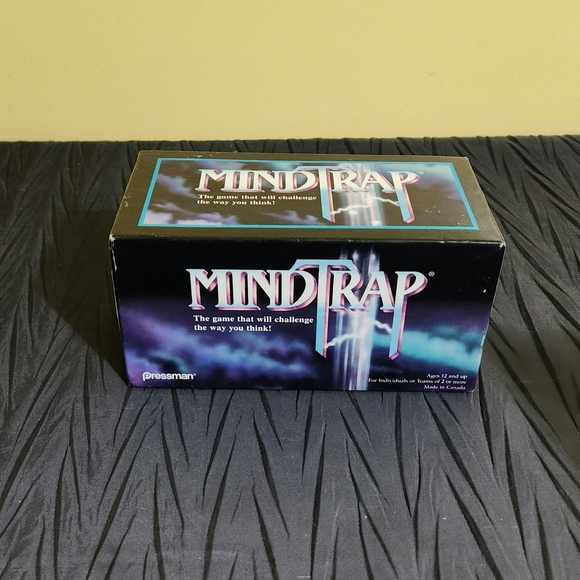 Pressman Other - Pressman 1996 MindTrap Puzzle Game - Black and Purple